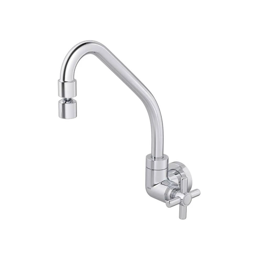 Torneira de Parede para Cozinha com Bica Móvel Cromado Deca Izy CR 1168.C37
