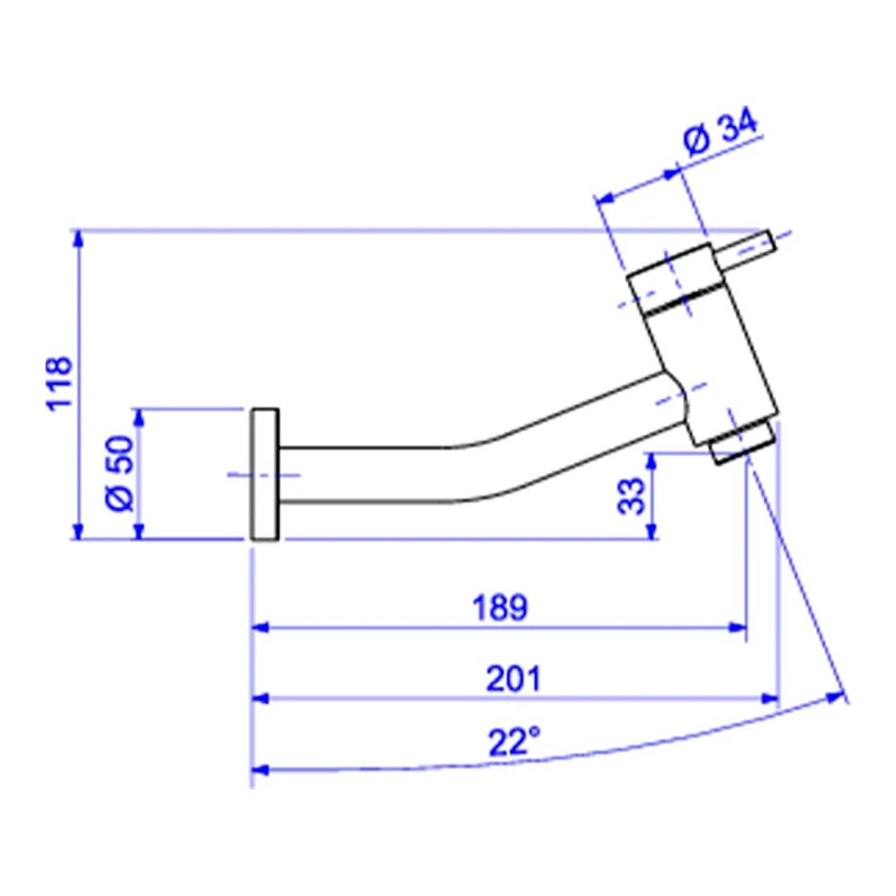 Torneira de Parede para Lavatório Deca Link 1178.C.LNK