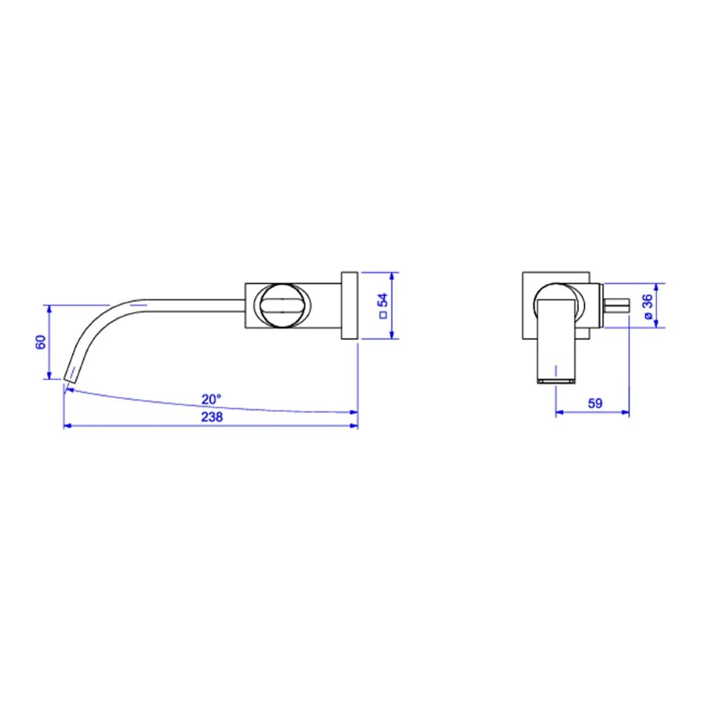 Torneira de Parede para Lavatório Deca Polo 1178.GL33