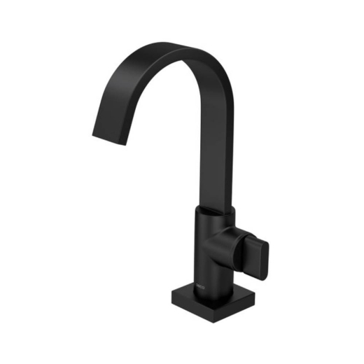 Torneira Deca de Mesa Bica Alta para Lavatório Black Matte Polo 1198.BL33.MT