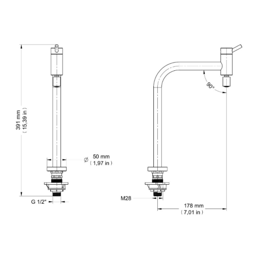 Torneira Docol para cozinha bica móvel 90° Lóggica cromado Torneira Docol para cozinha bica móvel 90° Lóggica cromado