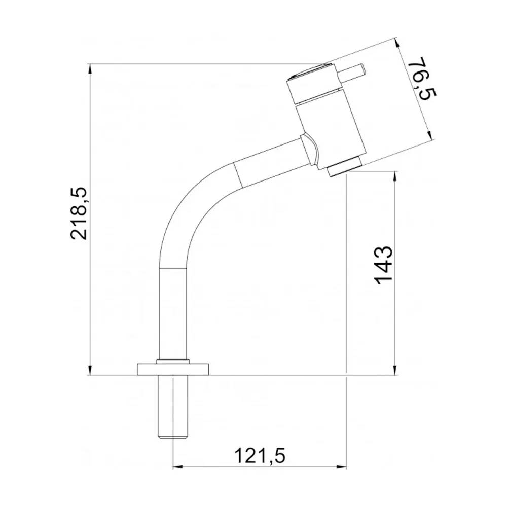 Torneira Lavatório Fit Mesa Baixa Esteves 1197 Rose VTM297RWB