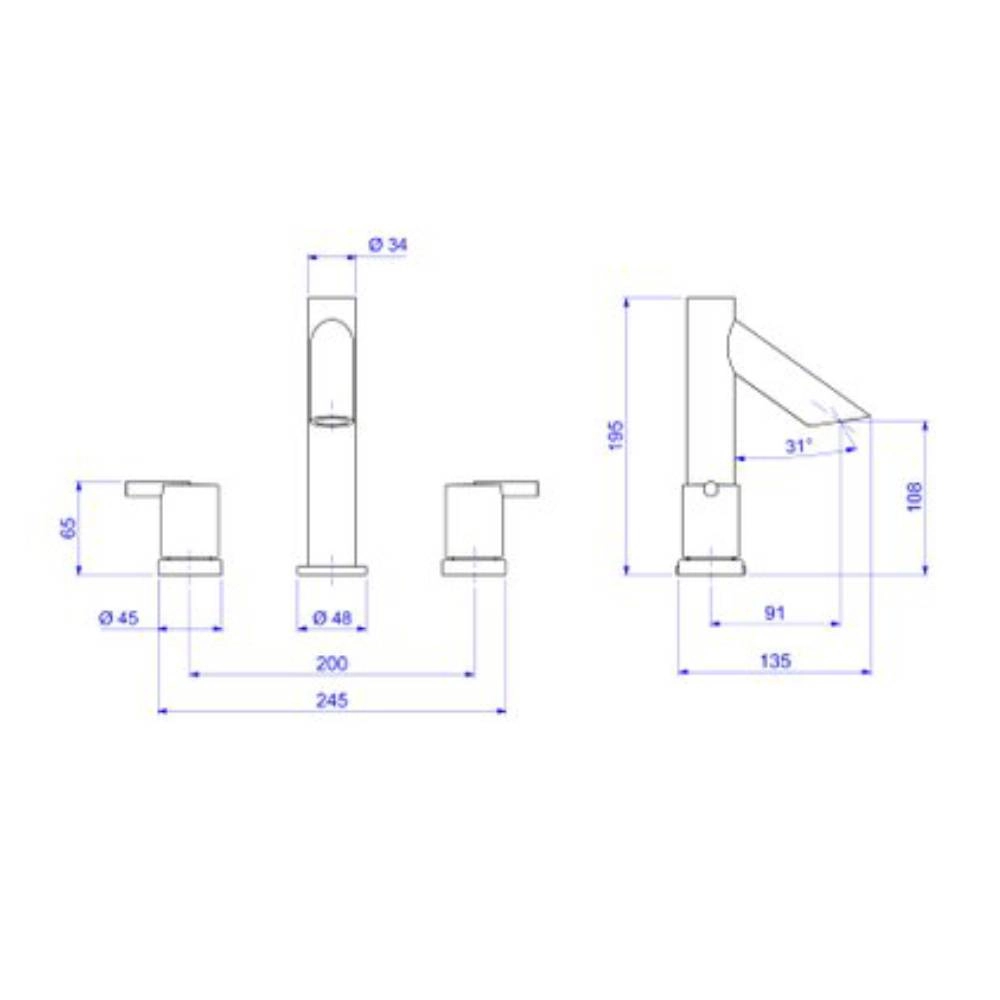 Misturador Deca de mesa Bica Alta para Lavatório Axis CR 1877.C73 