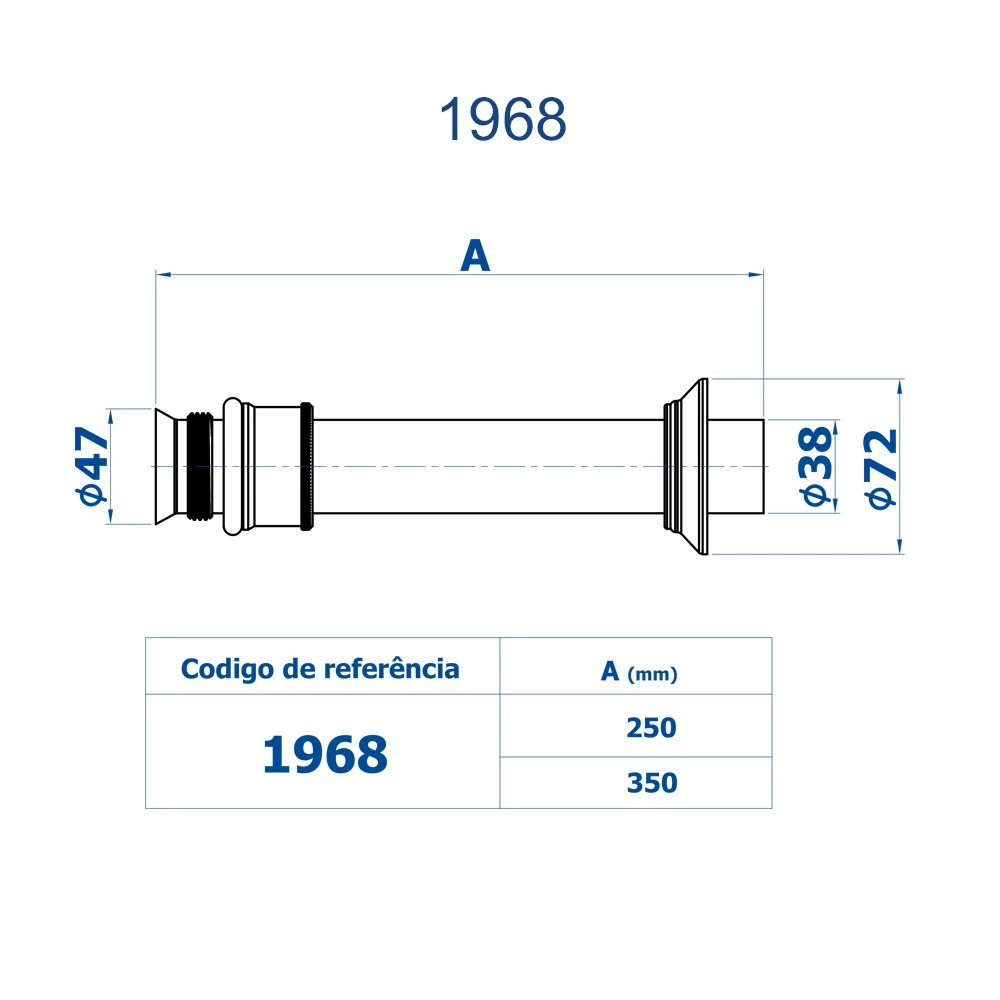 Tubo de Ligação Regulável Fani 1968 BK