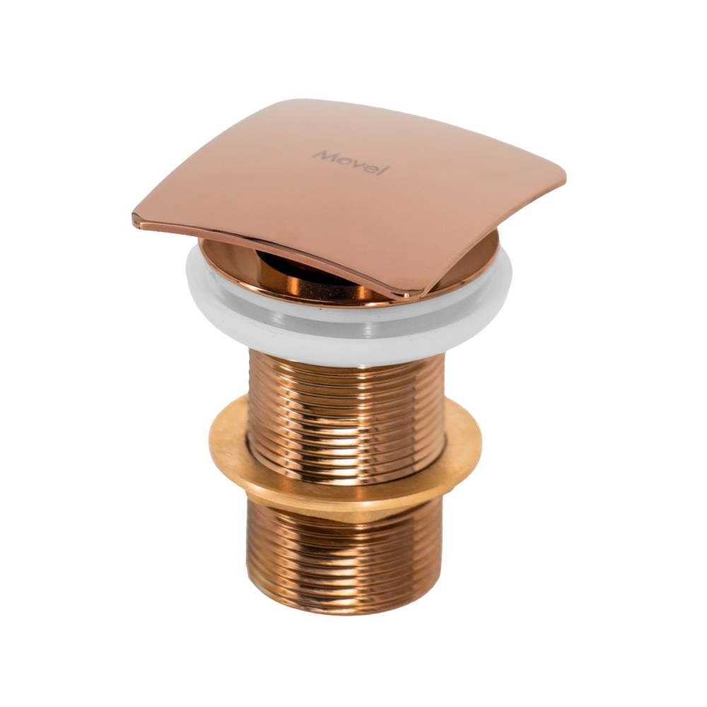 Válvula Click Quadrada Movel Lux 1.1/4 Rose Gold