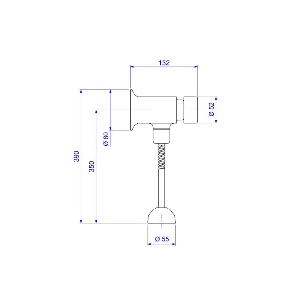 Válvula Deca para Mictório Decamatic com Fechamento Automático CR 2570.C