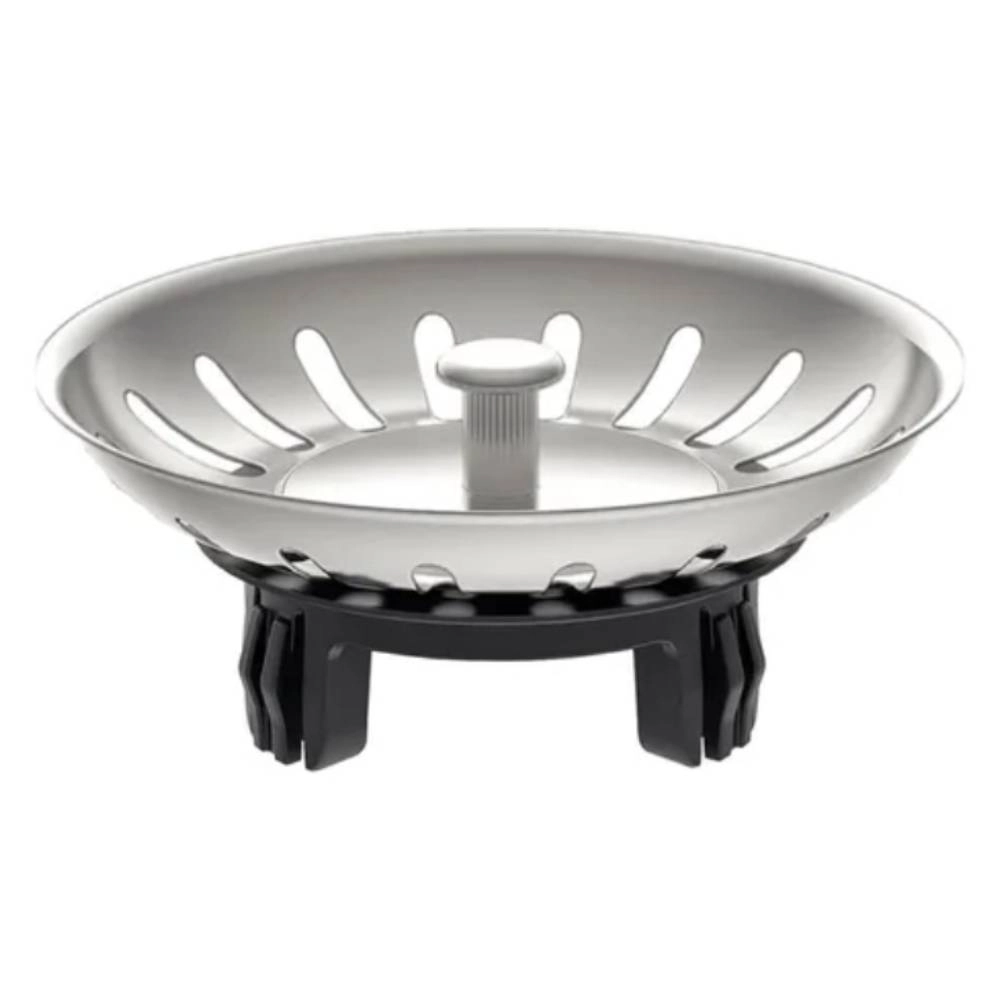 Válvula Tramontina Econômica 4 1/2" sem Escape em Aço Inox Polido e Polipropileno para Pias e Cubas