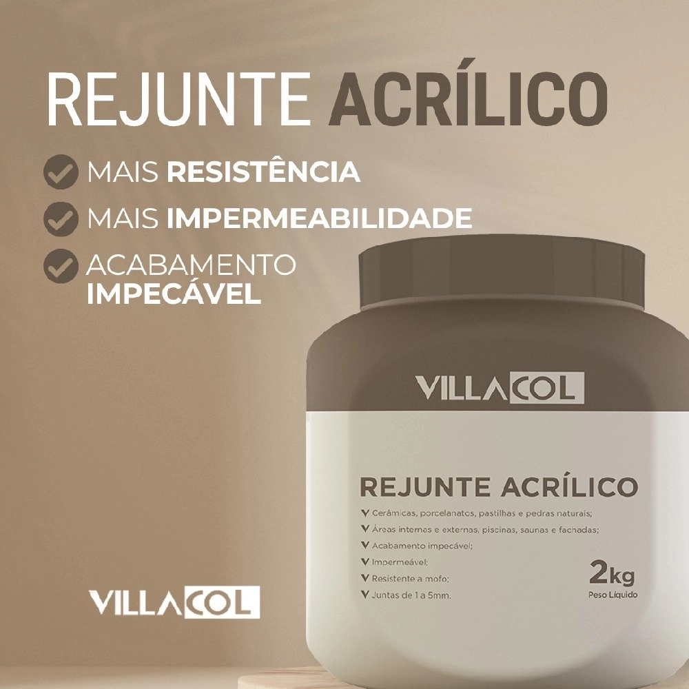 Villacol Rejunte Acrílico Gelo Solo 2kg