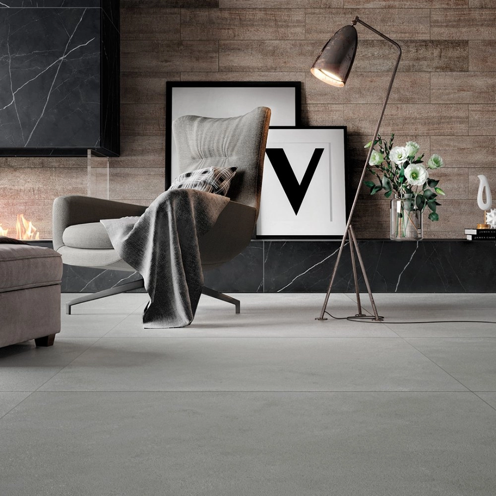 Villagres Porcelanato 108x108 Monterrey Cement Acetinado Retificado