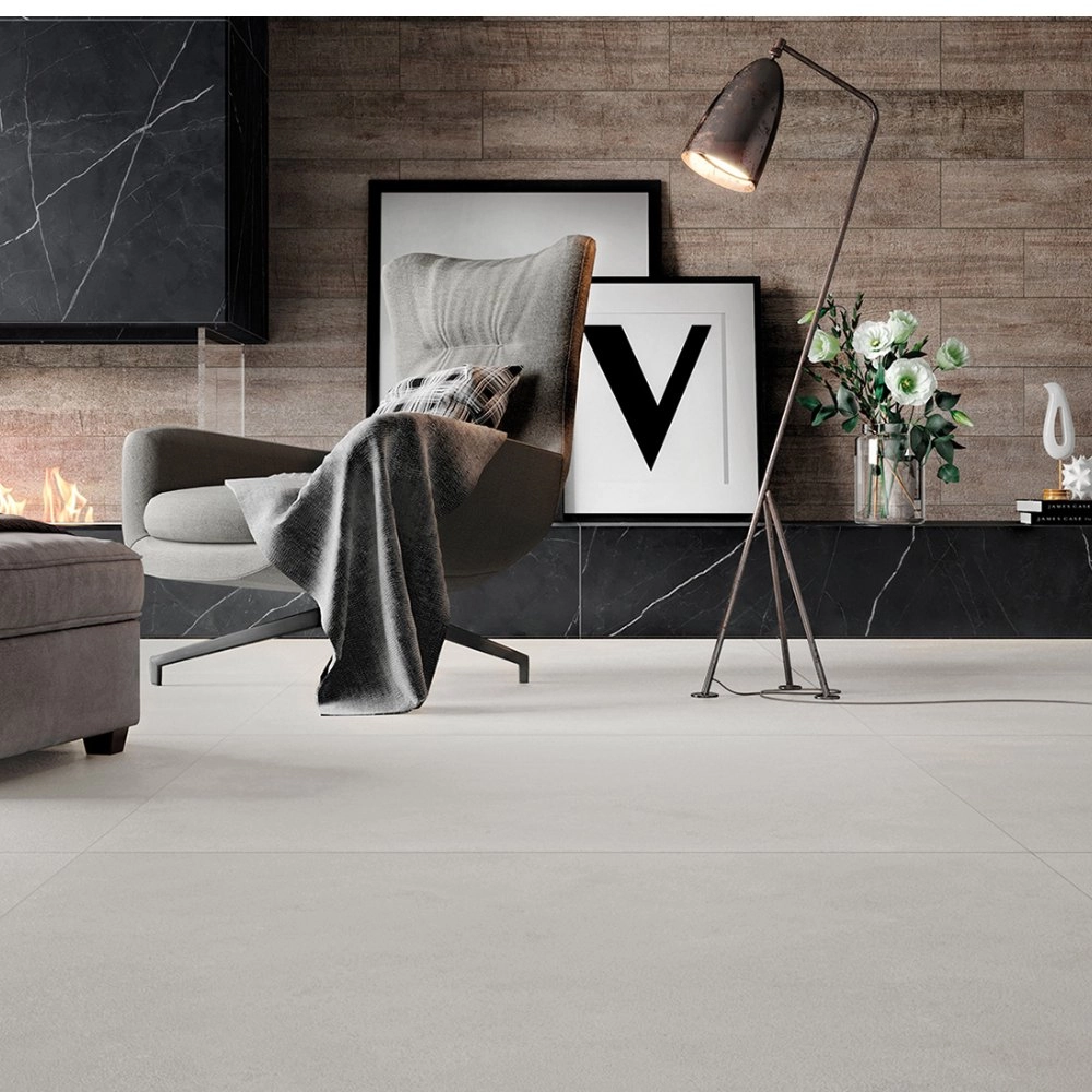 Villagres Porcelanato 108x108 Monterrey Silver Acetinado Retificado