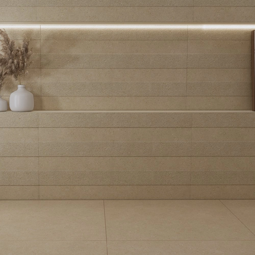 Villagres Porcelanato 80,5x140 Emanatura Areia Decor Natural Retificado