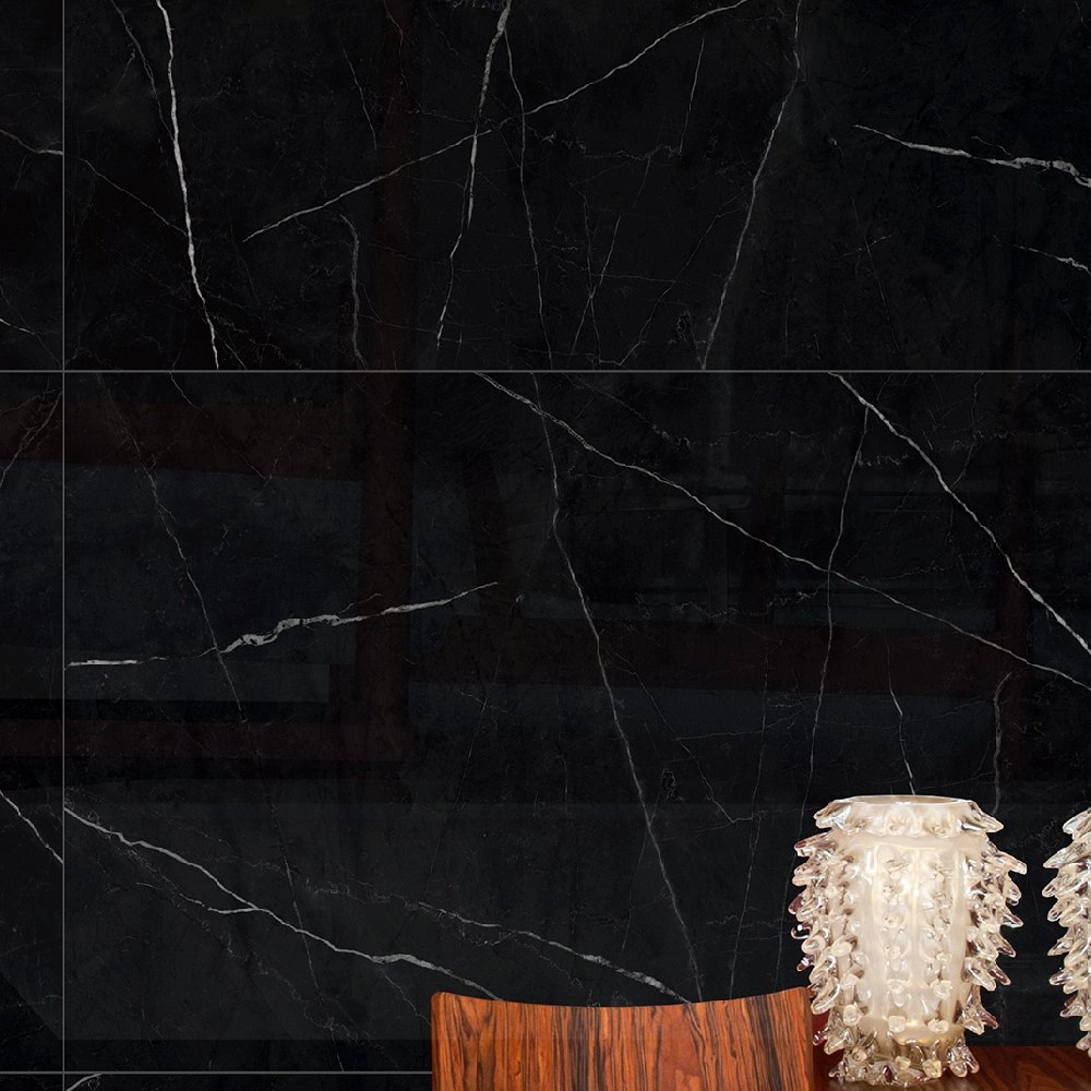 Villagres Porcelanato 80,5x140 Royal Black Polido Retificado