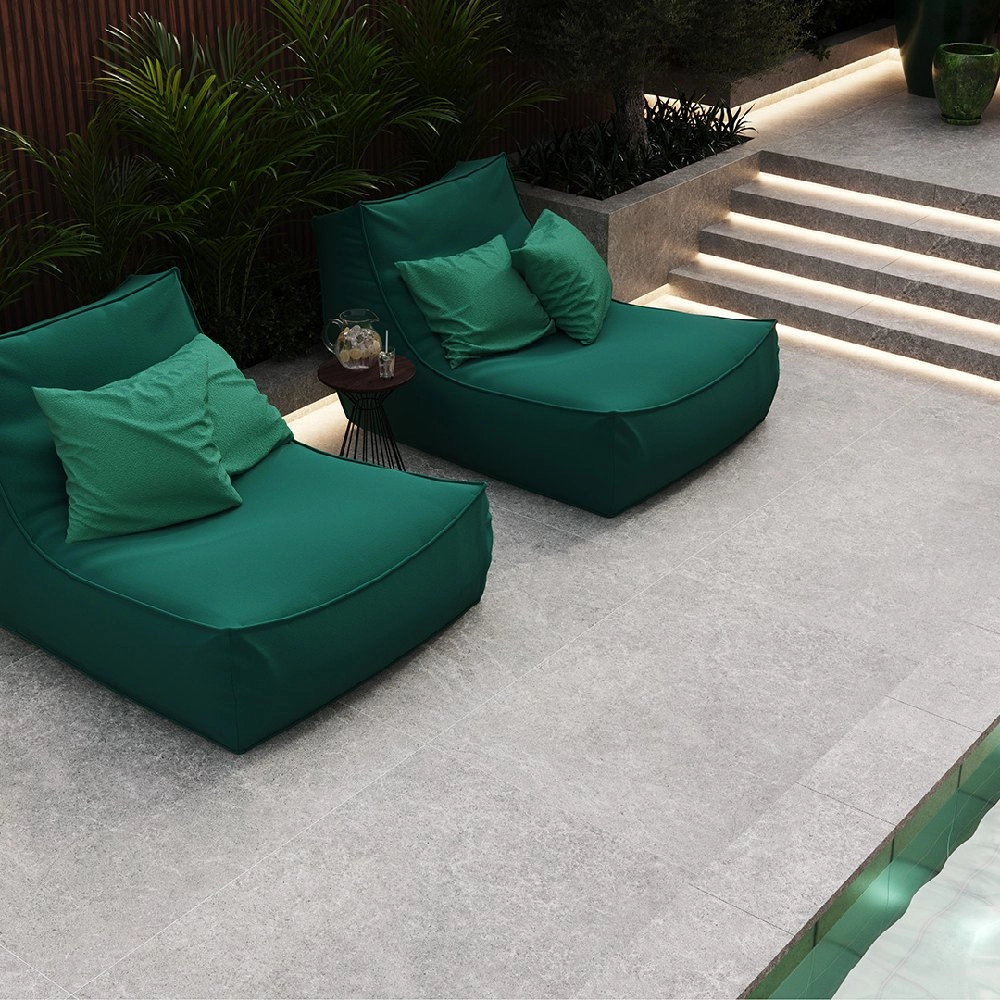 Villagres Porcelanato 92x92 Navarra Silver Externo Retificado