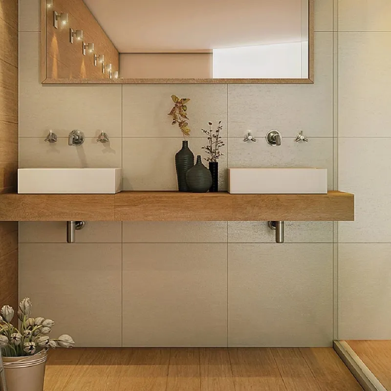 Villagres Porcelanato Comercial 24,5x100 Ecofloor Carvalho Natural Retificado