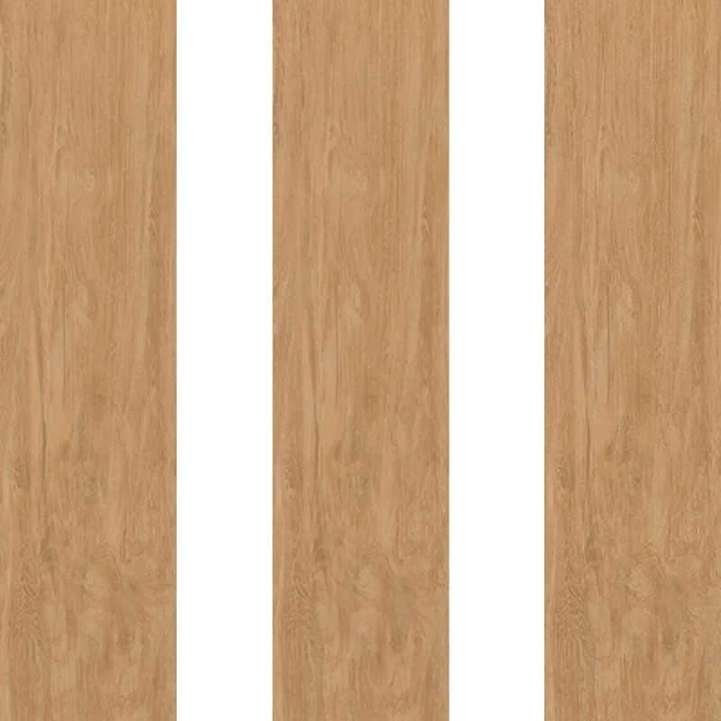 Villagres Porcelanato Comercial 24,5x100 Ecofloor Carvalho Natural Retificado