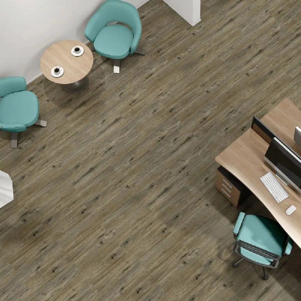 Vinilforte Piso LVT Comercial 19,2x123cm Nogueira