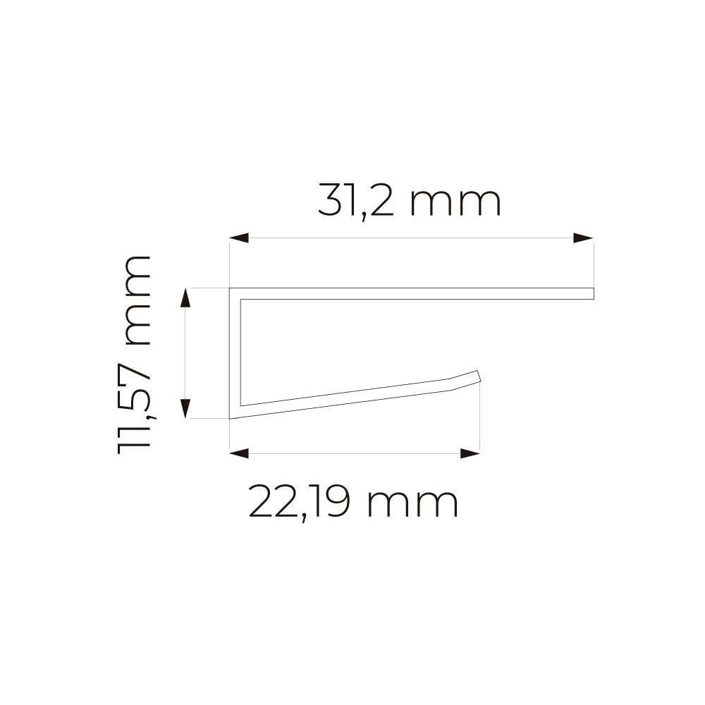 Acabamento Orna Convencional Natural 6m