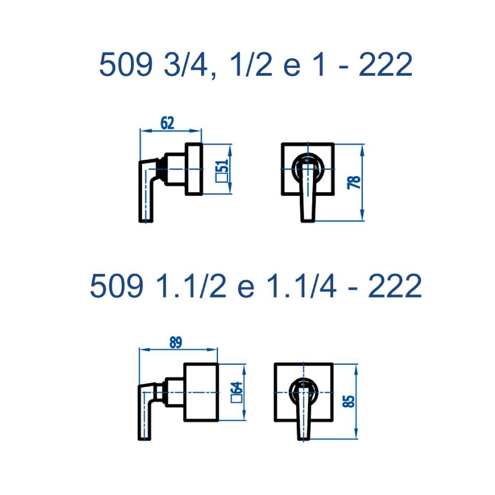 Acabamento para Registro Bella Clássica Fani 509 3/4 OV222