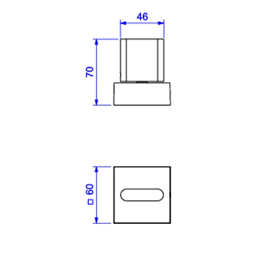 Acabamento para Registro de Pressão com Mecanismo 1/2 Volta Polo Gold Deca 4916.GL33.PQ