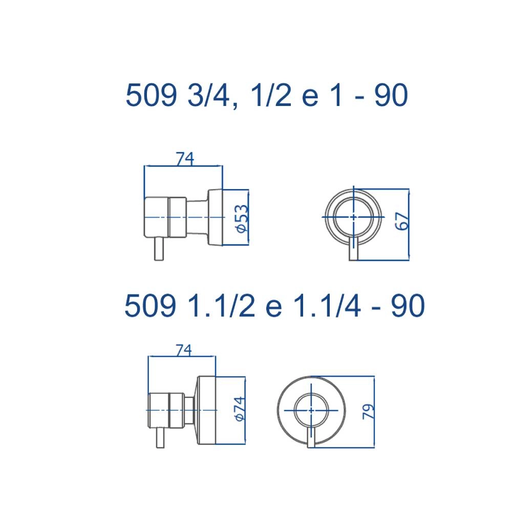 Acabamento para Registro Eva Fani 509 1.1/2 C90