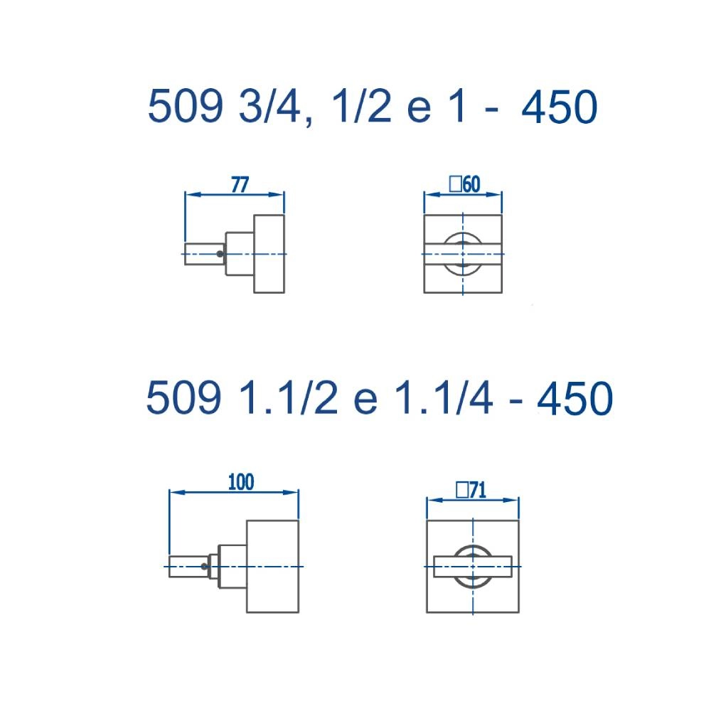 Acabamento para Registro Horus Fani 509 3/4 GO450 Acabamento para Registro Horus Fani 509 3/4 GO450