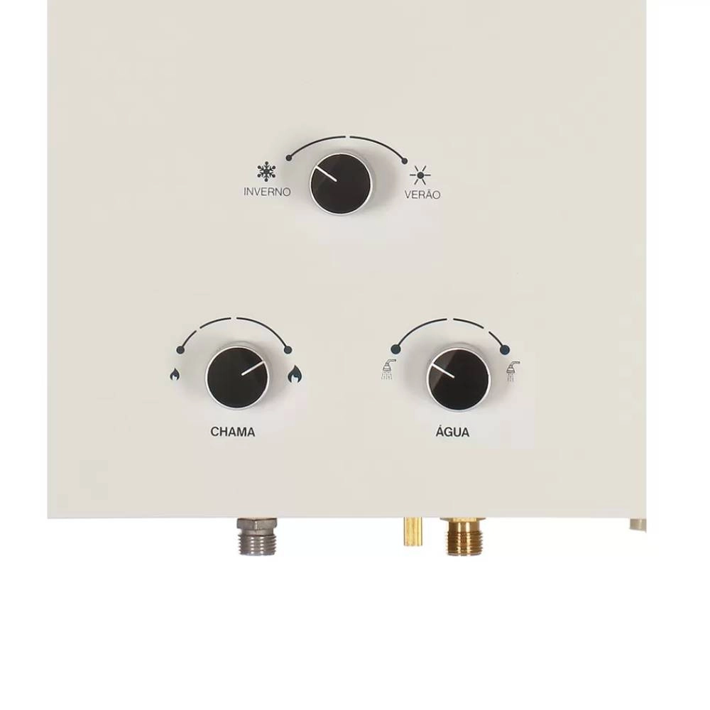 Aquecedor Rinnai a Gás REUM200 BRANCO 20LTS Mecanico GN