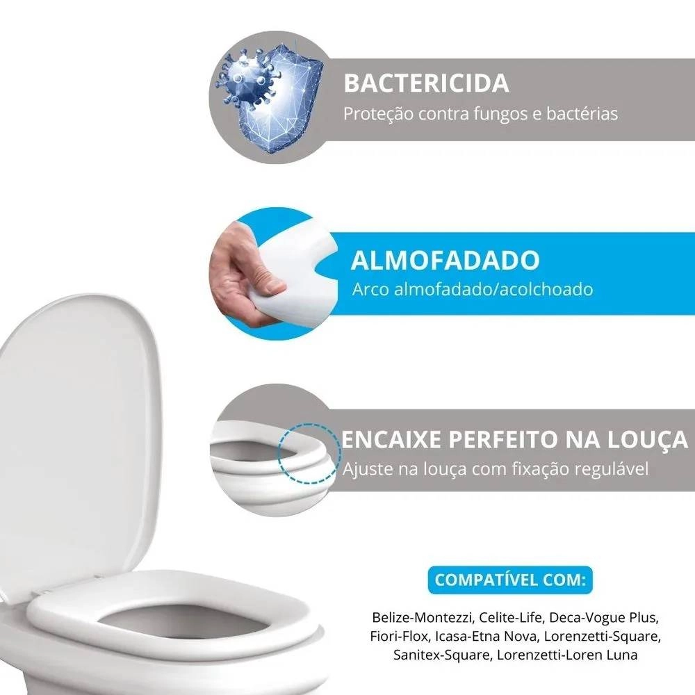 Assento Astra Almofadado TVT/K VISEU BCO Assento Astra Almofadado TVT/K VISEU BCO