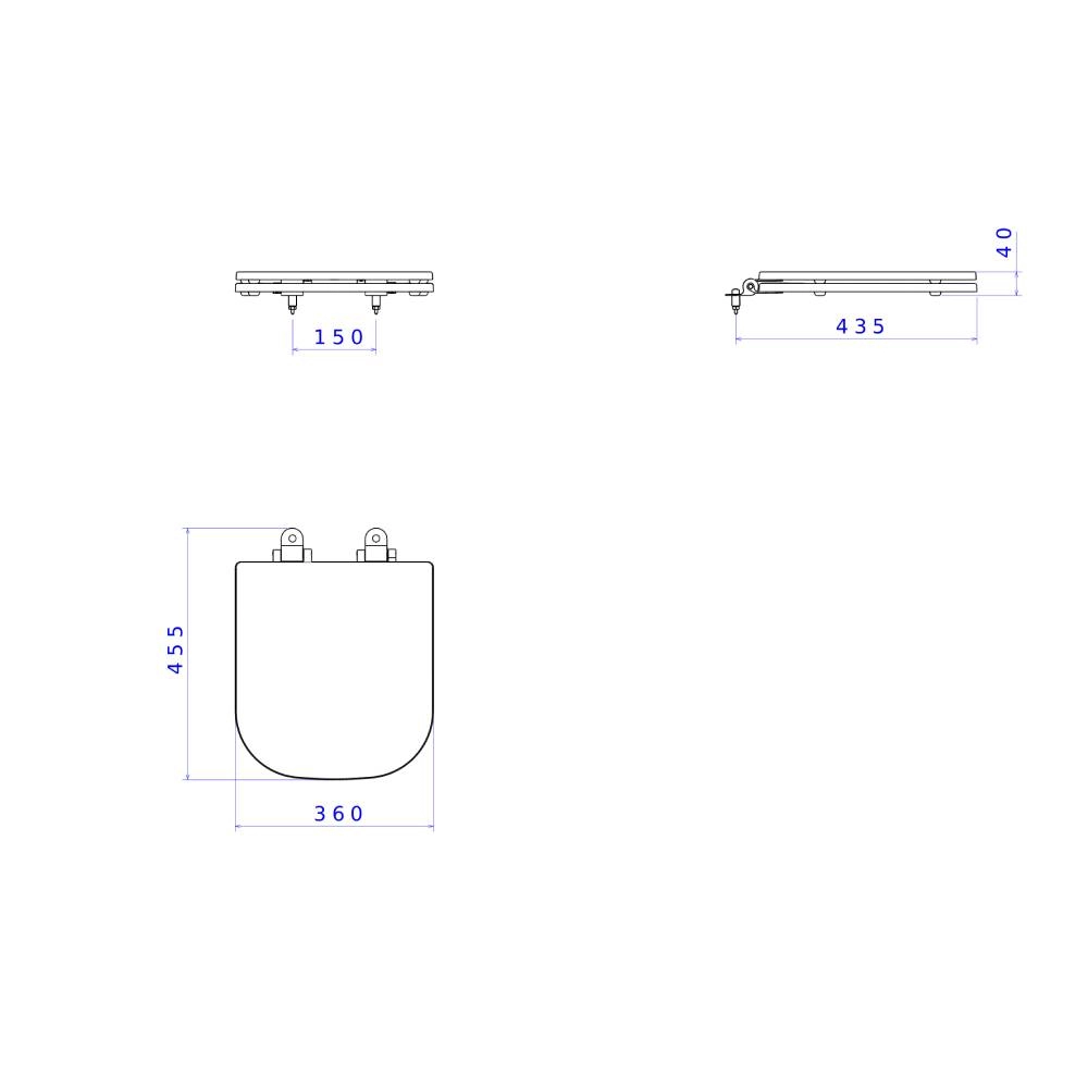 Assento Deca Poliester Ap21.17 Branco Cromado