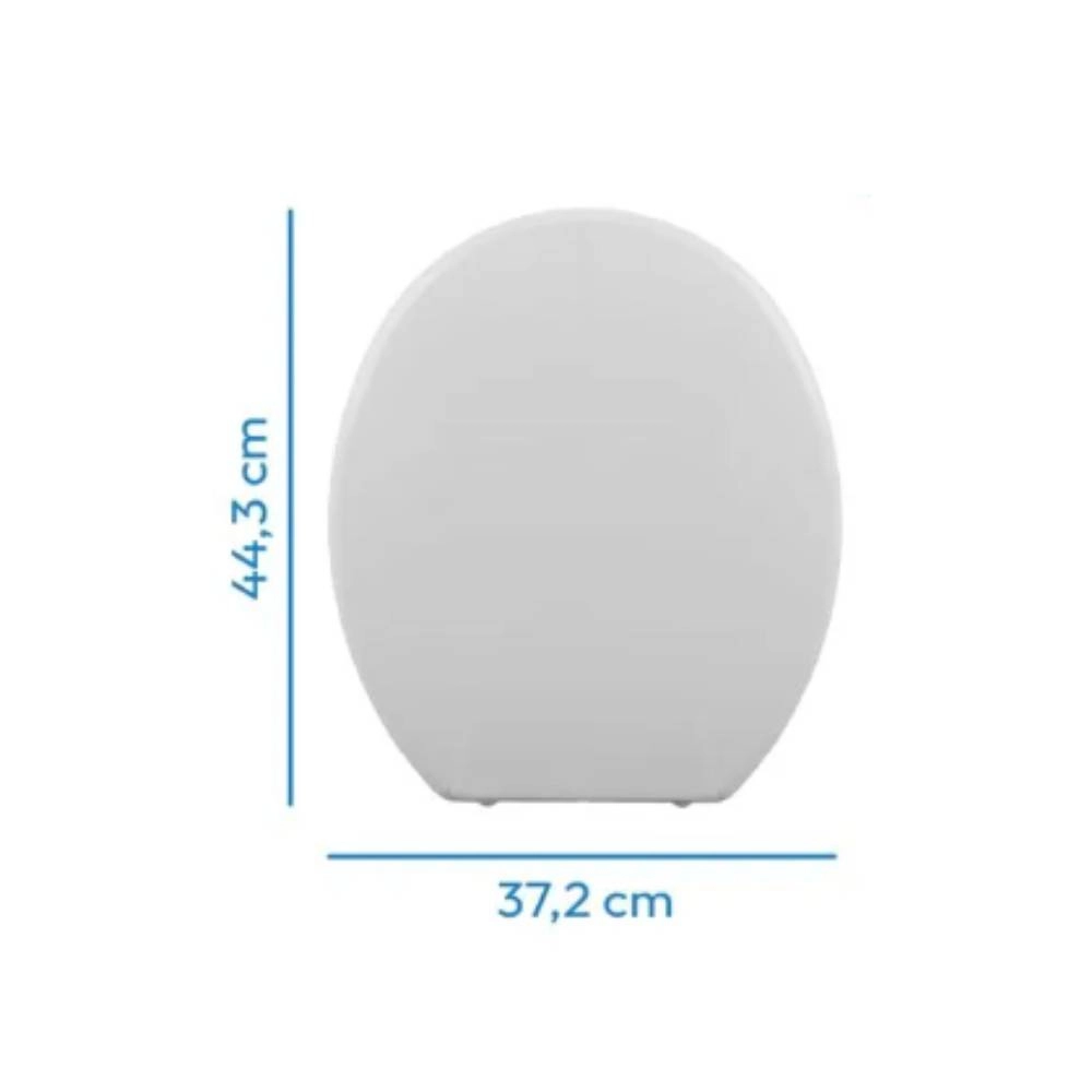 Assento Sanitário Oval Almofadado Astra TPK/AS BRANCO