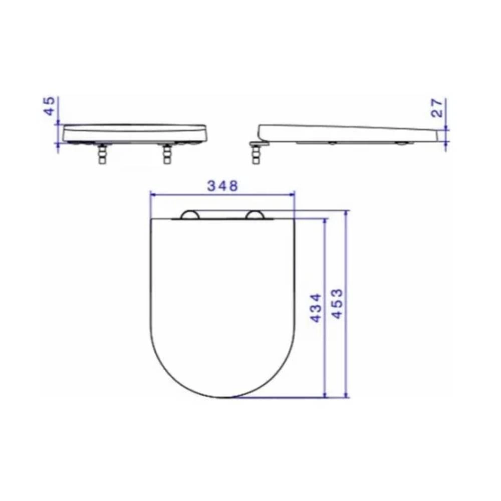 Assento Termofixo C/ Slow Close E Easy Clean Ap.236.17 Deca Branco