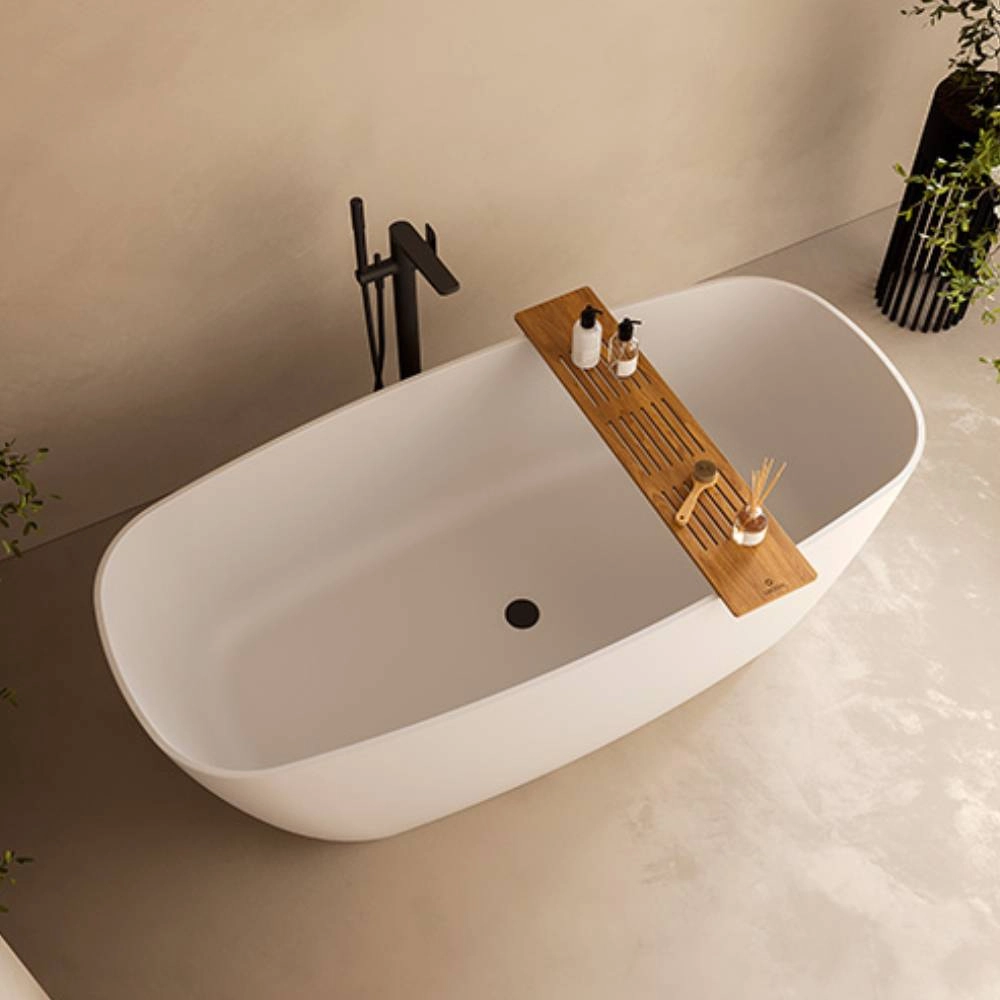 Banheira Sabbia Amazônia Branco FSC Acetinada c/ Válvula Click Cromada