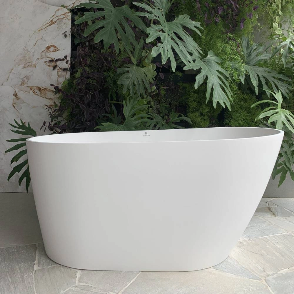 Banheira Sabbia Ilhéus Duramatt FSC Acetinado Branco C/ Válvula Click Cromada 