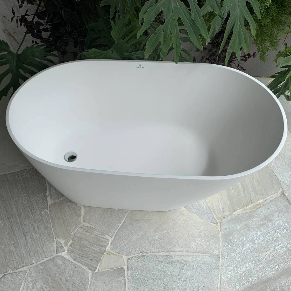 Banheira Sabbia Ilhéus Duramatt FSC Acetinado Branco C/ Válvula Click Cromada 