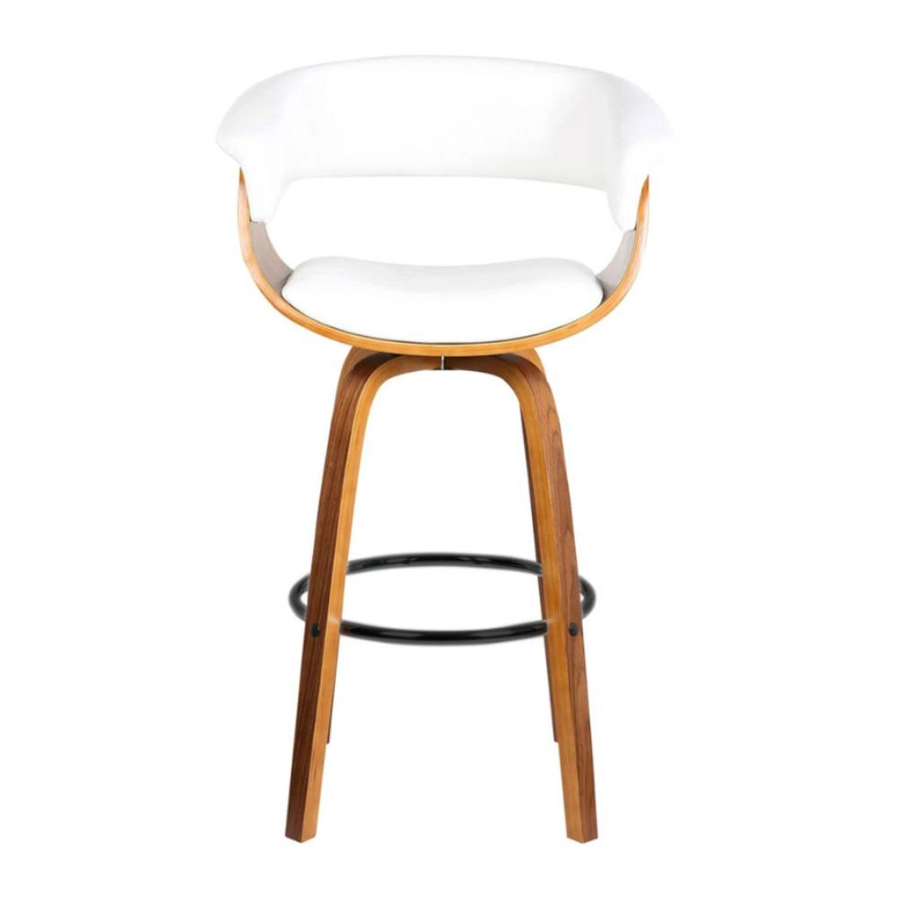 Banqueta Rivatti Betim Pu Brilho Branco BS Madeira