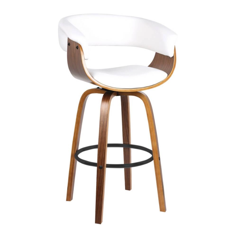 Banqueta Rivatti Betim Pu Brilho Branco BS Madeira