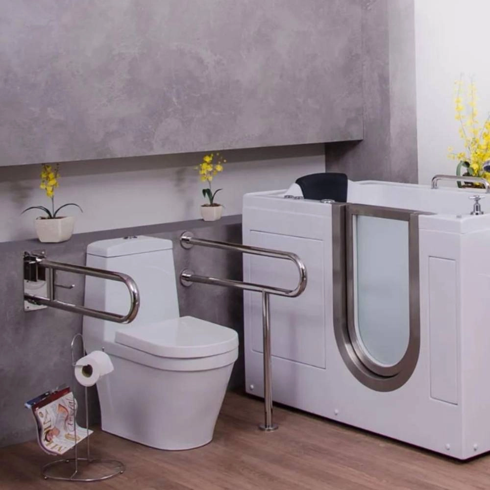 Barra de Apoio Astra Fixa MD01 Inox 1 1/4