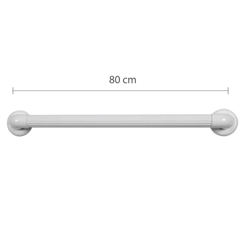Barra de apoio Astra Reta 80CM PVC BR Barra de apoio Astra Reta 80CM PVC BR