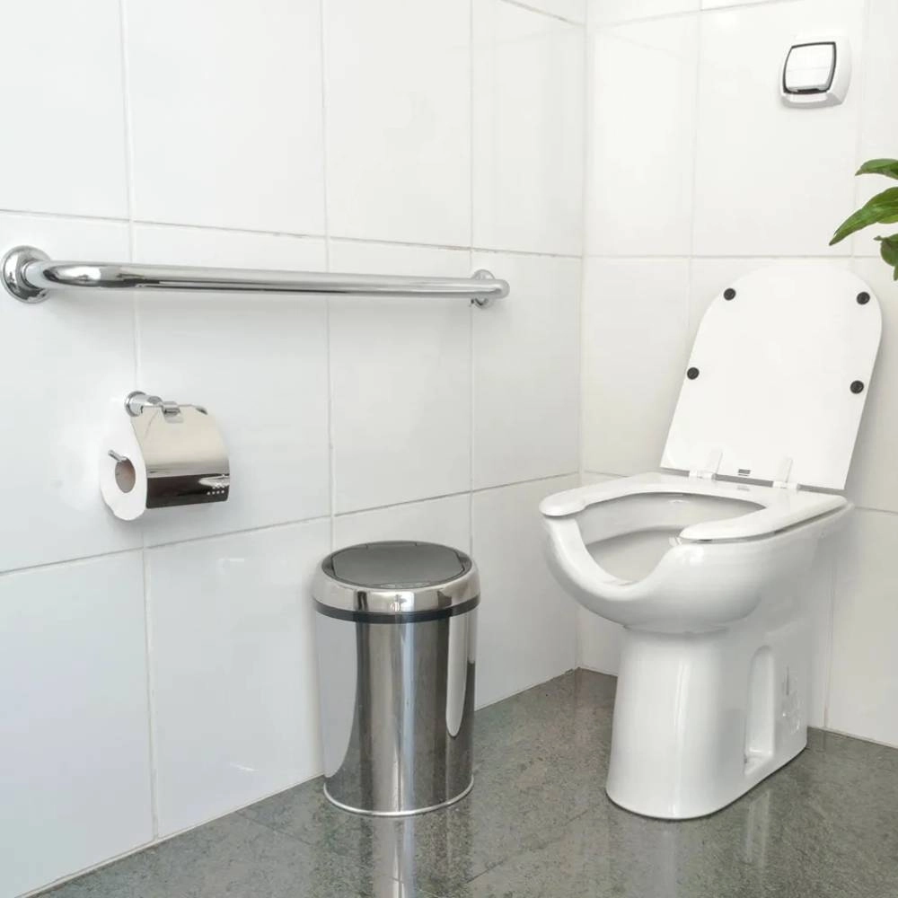 Barra de Apoio Reta em Inox 40cm com espessura de 32mm Astra BA114/4 Aço Inox