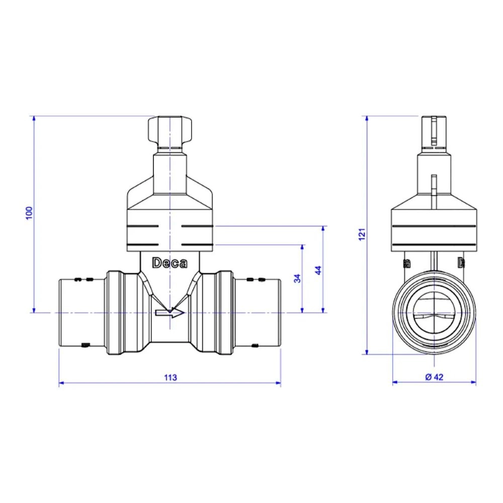 Base Registro de Pressão MVS para CPVC de 28 -B Deca 4416.302.CPVC