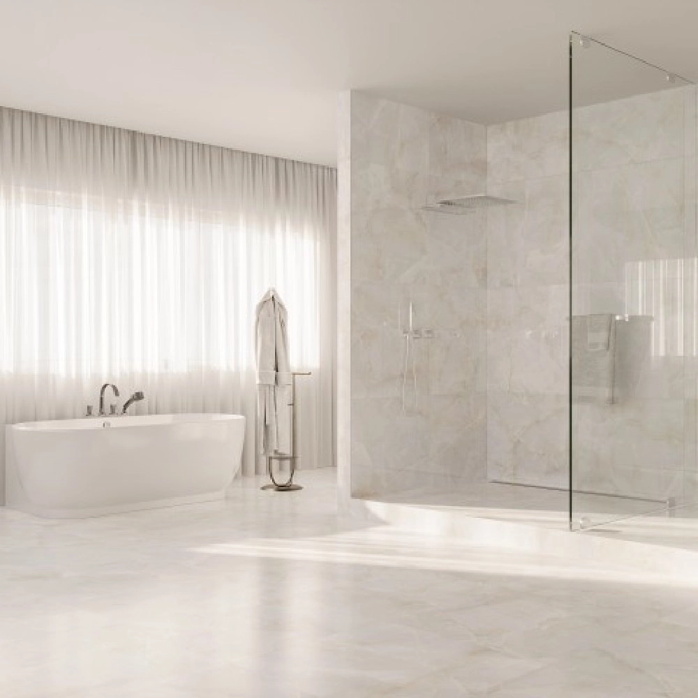 Biancogres Porcelanato 100x100 Ivory Bianco Satin Refificado 