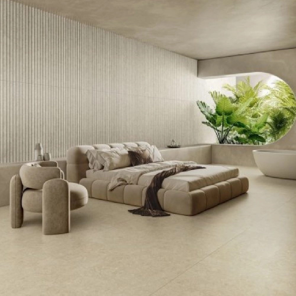 Biancogres Porcelanato 90x90 Cannes Beige Satin Retificado Biancogres Porcelanato 90x90 Cannes Beige Satin Retificado