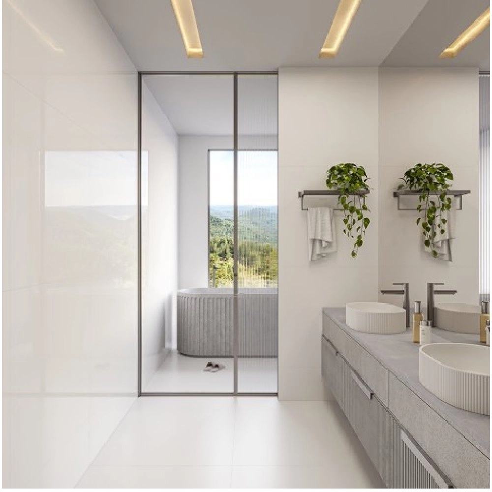 Biancogres Porcelanato 90x90 Cristallo Bianco Lux Retificado Biancogres Porcelanato 90x90 Cristallo Bianco Lux Retificado