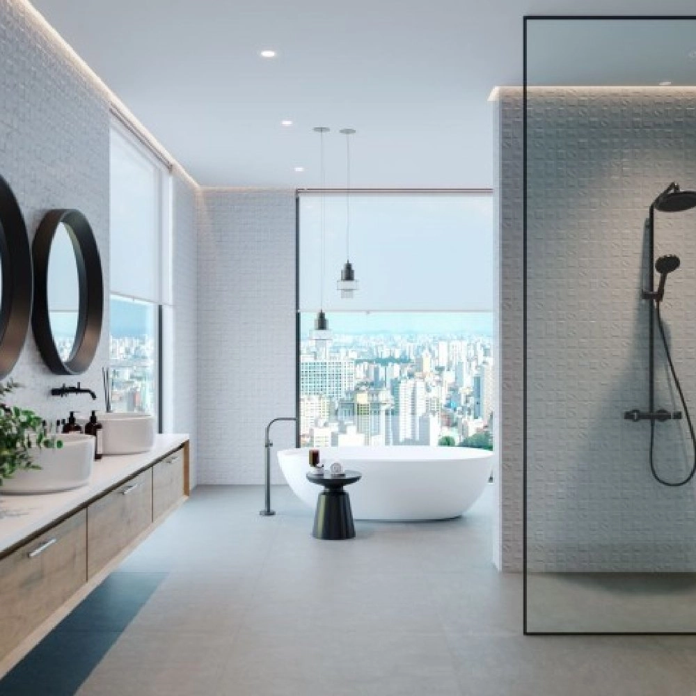 Biancogres Porcelanato Comercial 60x60 Cemento Grafite Acetinado Retificado