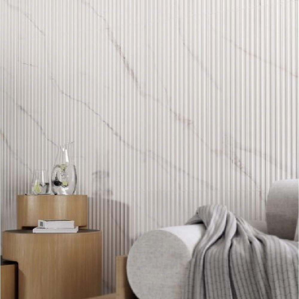 Biancogres Revestimento 45x90  Aris Calacata Altissimo Retificado