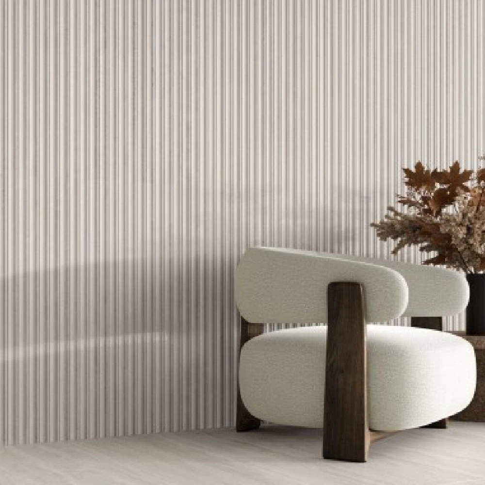 Biancogres Revestimento 45x90 Flut Travertino Tivoli Retificado