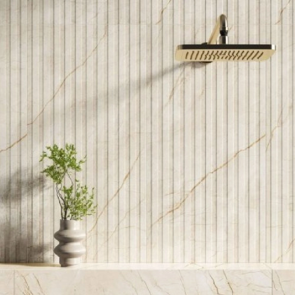 Biancogres Revestimento 45x90 Ripa Marmo Dorato Retificado