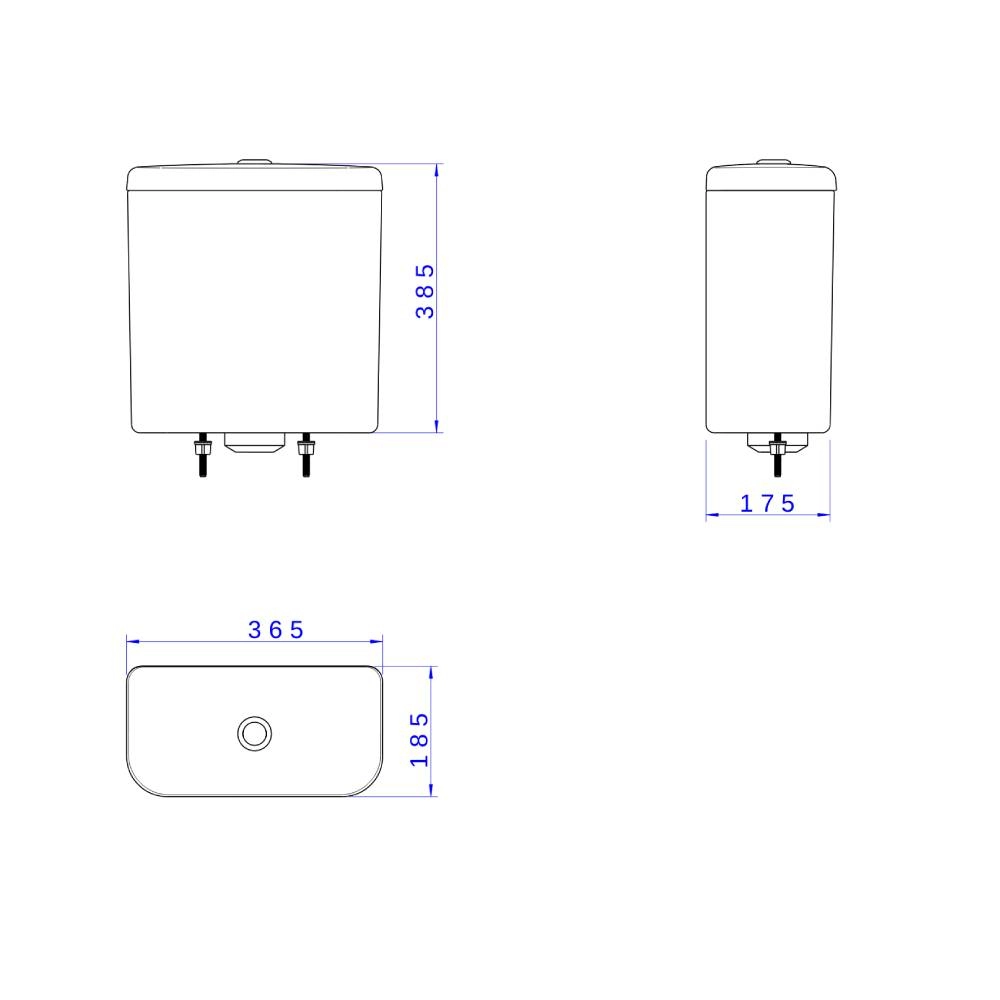 Caixa Acoplada Deca Touchless para Bacias Branco CD.11T.17