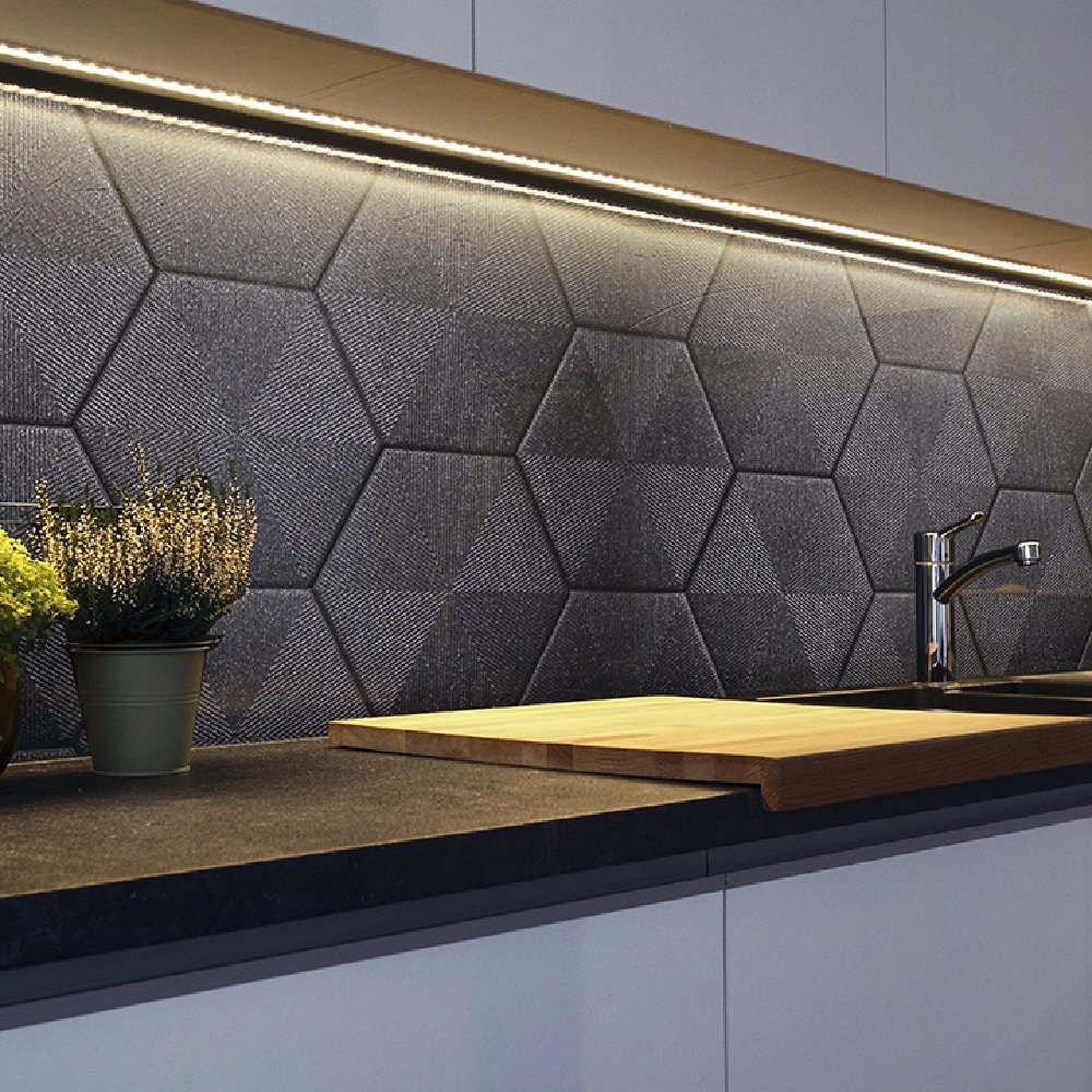 Ceral Revestimento Hexagonal Connect Black