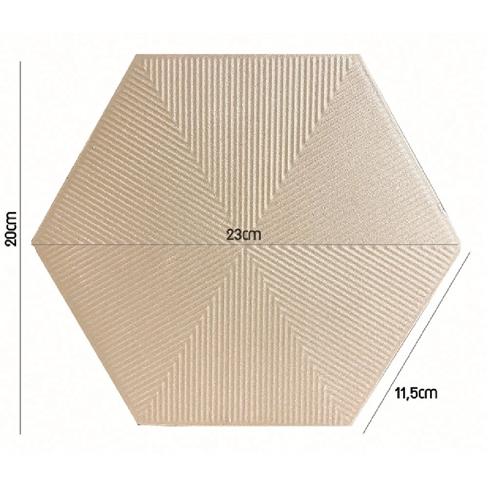 Ceral Revestimento Hexagonal Connect Soft Pink