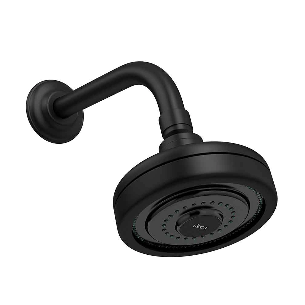 Chuveiro com Tubo de Parede Acqua Plus Standart Black Matte 1990.BL.STD.MT